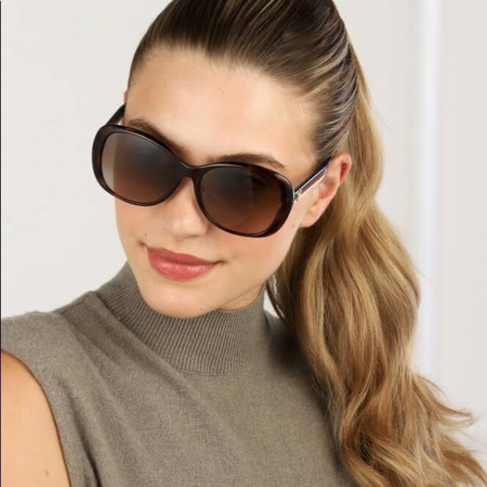 🔥New Gucci GG0849SK Havana Blue Brown Gradient Sunglasses 59-17 W/case - Picture 12 of 17